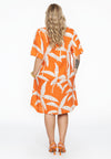 Dress collar PALM TREE - orange - #3