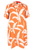 Dress collar PALM TREE - orange - #4