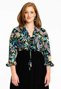 Shrug frilled FOLK - black - #1