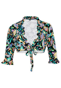 Shrug frilled FOLK - black - #4