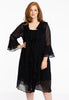 Cardi-blouse frilled VOILE - black 