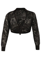 Shrug collar lace - black - #4