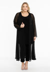 Cardigan long voile - black 