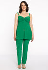 Top met bandjes dolce - Groen