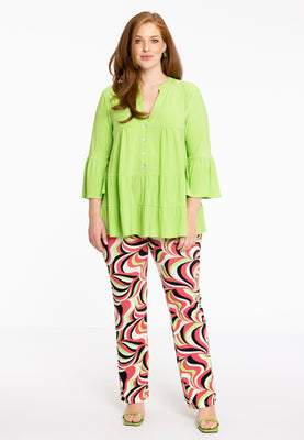 Tunic frilled DOLCE - bright green - #1