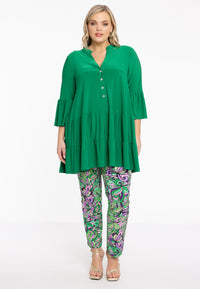 Tunic frilled long DOLCE - green - #5