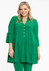 Tunic frilled long DOLCE - green 