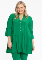 Tunic frilled long DOLCE - green  - #1