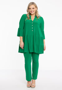 Tunic frilled long DOLCE - green - #2