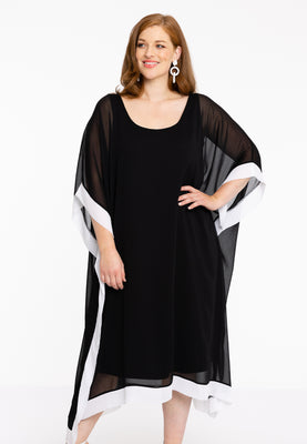 Dress square VOILE - black  - #1