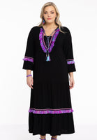 Dress long tassel DOLCE - black - #1