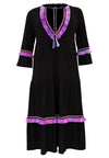 Dress long tassel DOLCE - black - #4