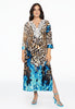 Dress V-neck lace BLUE FIRE - light brown - #2