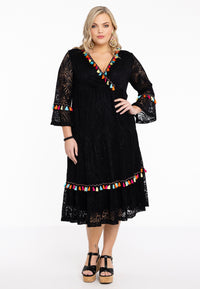 Dress pompom lace - black - #2