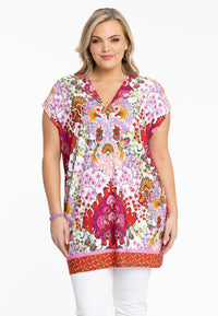 Tunic wide ROCCO - red - #1