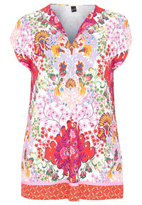 Tunic wide ROCCO - red - #4
