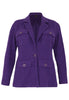 Blazer Pockets BOUCLE - purple - #4