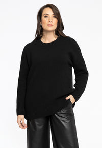 Pullover Round Neck - black - #1