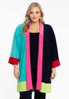Kimono colourblocking dolce - blauw