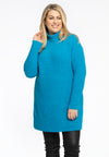 Pullover high neck teddy - Turquoise