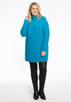 Pullover high neck teddy - Turquoise