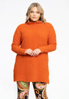 Pullover high neck teddy - Oranje