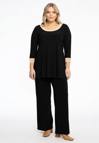 Tunic Flare Contrast Lines DOLCE - black - #2