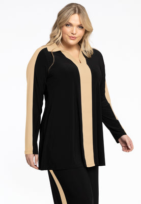 Tunic Contrast Lines Dolce - black  - #1