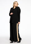 Trousers Wide Contrast lines DOLCE - black 