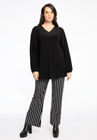 Trousers Bootleg STRIPES - black - #1