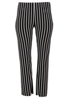 Trousers Bootleg STRIPES - black - #3