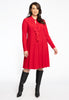 Dress A-line Double Volant DOLCE - red - #2