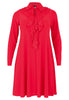 Dress A-line Double Volant DOLCE - red - #4