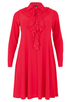 Dress A-line Double Volant DOLCE - red - #4