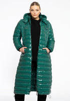 Puff Coat Hooded - green - #1