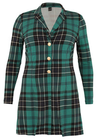 Blazer long TARTAN - green - #4