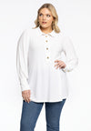 Blouse flare met pofmouwen dolce - ecru