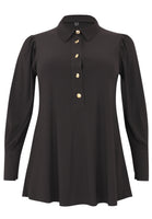 Blouse flare puff sleeve DOLCE - black - #1