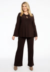 Tunic V-neck opening DOLCE - brown