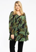 Tunic wide bottom AMAZONE - green - #1