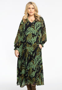 Dress swing smocksleeve AMAZONE - green - #1