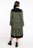 Dress GEOMETRIC - green - #3