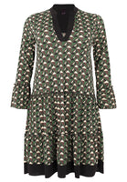 Dress GEOMETRIC - green - #4