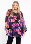 Tunic wide bottom CARA - black
