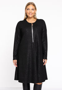 Dress zipper SPARKLE - black - #1