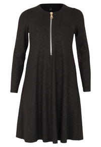 Dress zipper SPARKLE - black - #4