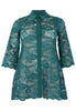 Blouse collar lace - dark green - #4