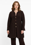 Tuniek wide bottom buttoned dolce - bruin