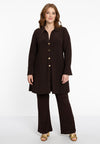 Tuniek wide bottom buttoned dolce - bruin
