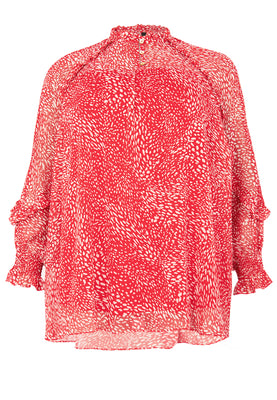 Tunic ruffle ROSSA - red  - #4